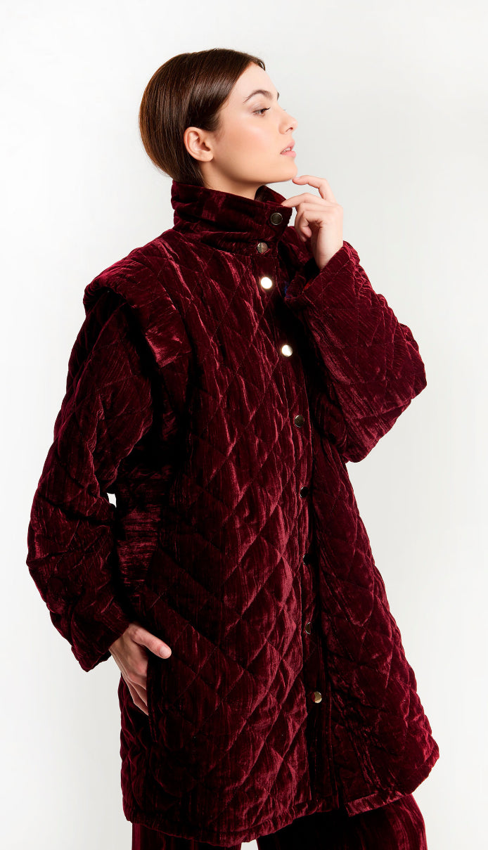 Manteau bordeaux COUMBA - WILD - 30%