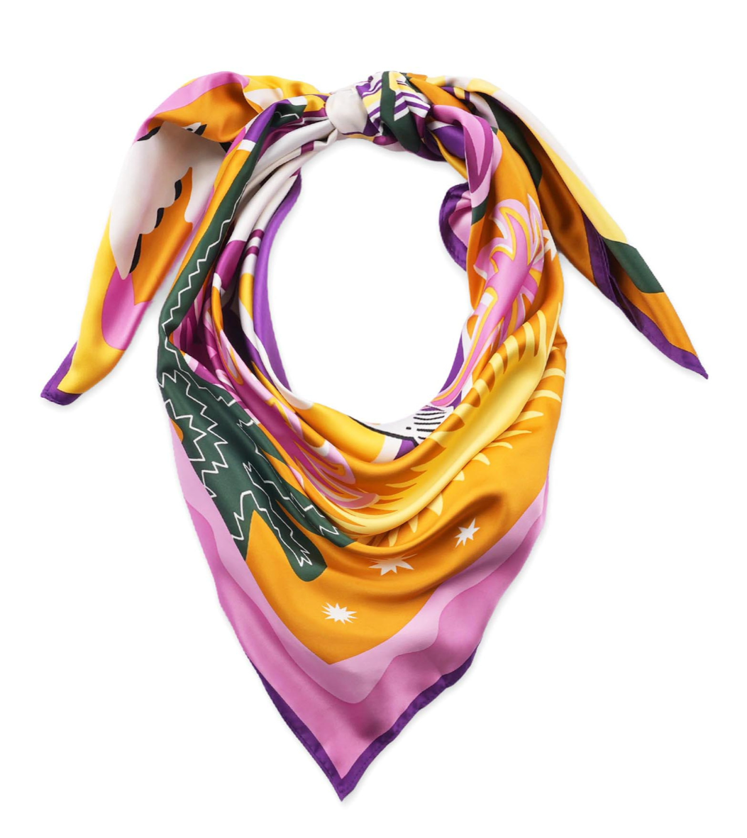 💛 Foulard médium CHACHACHA jaune - WILD
