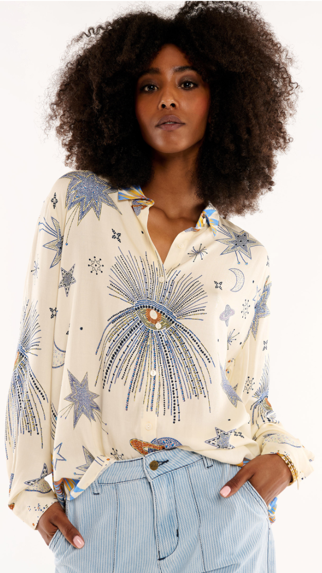 Chemise BONAVENTURE Comète blanche - WILD 💫