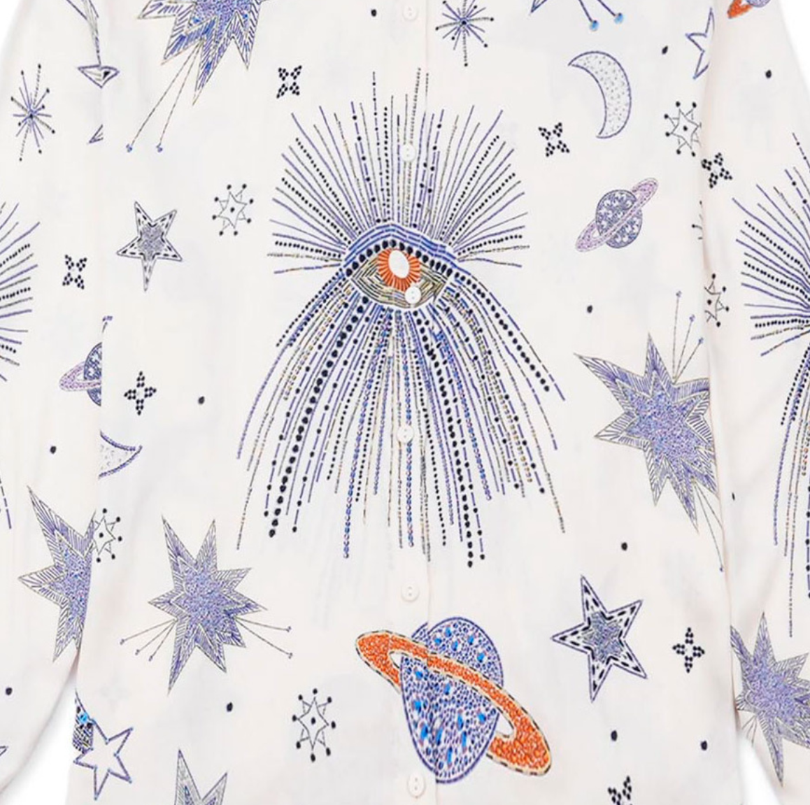 Chemise BONAVENTURE Comète blanche - WILD 💫