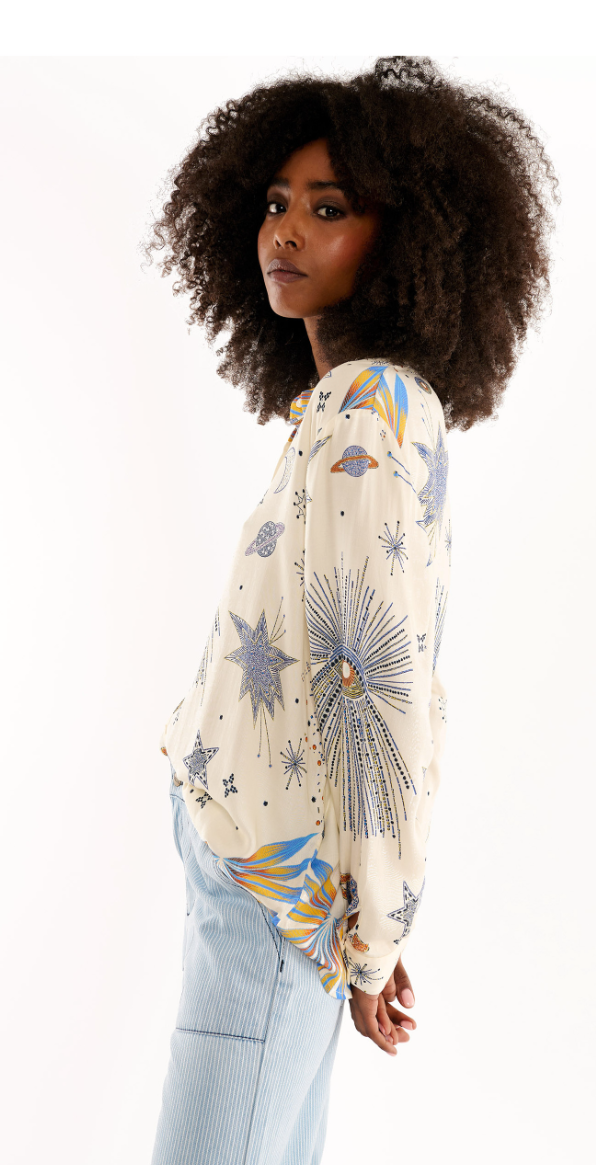 Chemise BONAVENTURE Comète blanche - WILD 💫