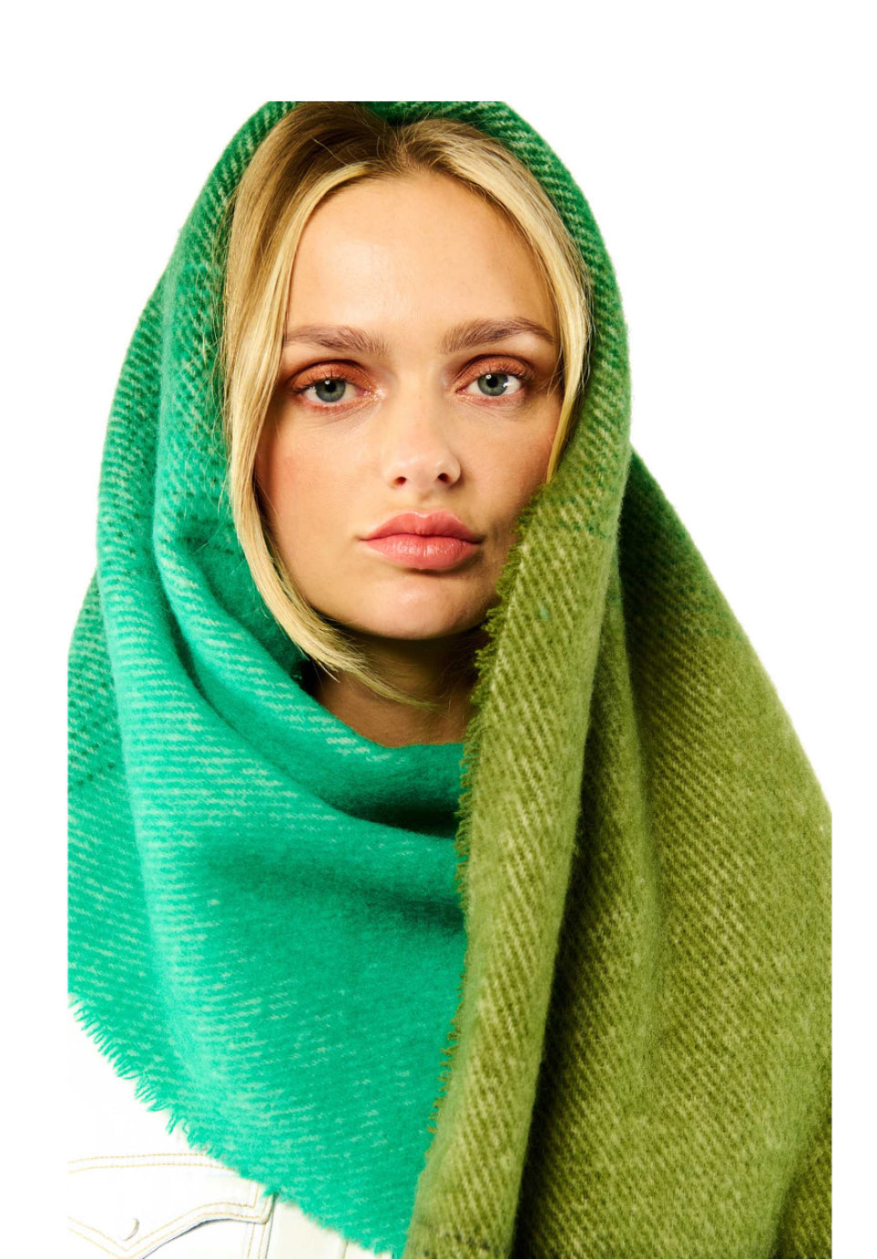 Echarpe verte toute douce SALINA - Wild