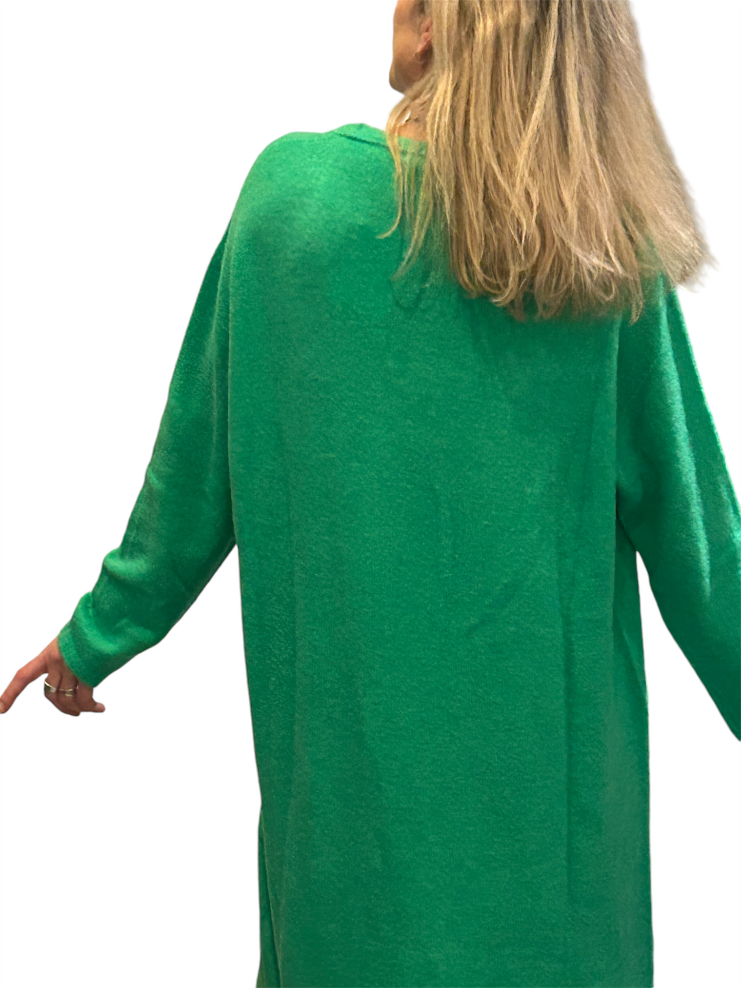 Cardigan vert en alpaga & laine - NAÏS💚