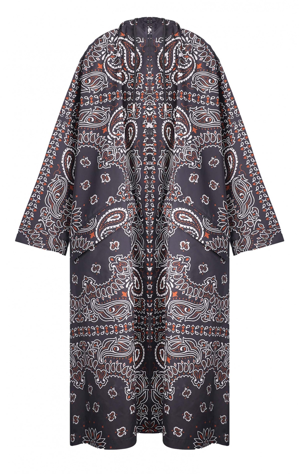 impermeable  SILVE wild devant noir capuche coupe vent