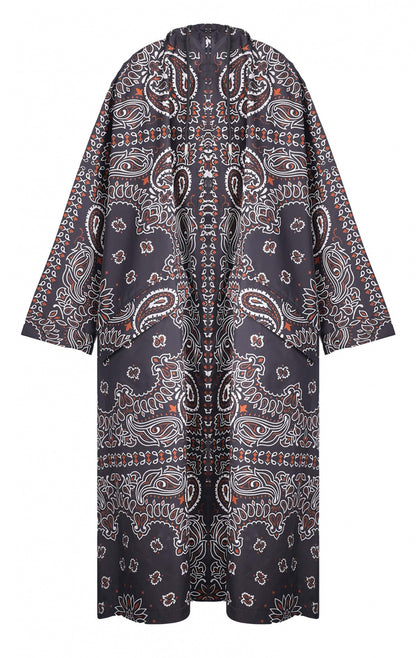 impermeable  SILVE wild devant noir capuche coupe vent