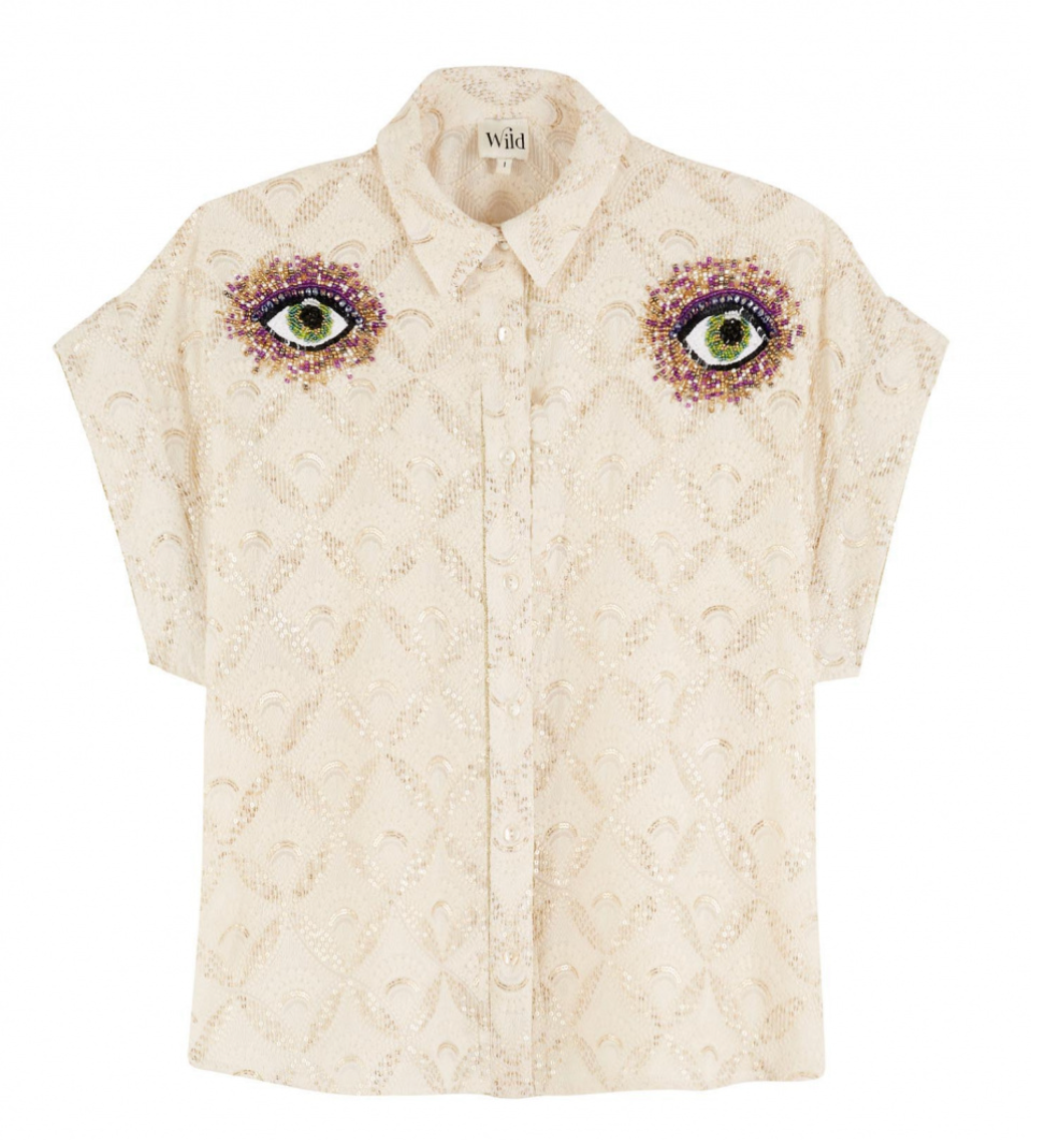 Blouse chemise Edith blanche - WILD ⭐️