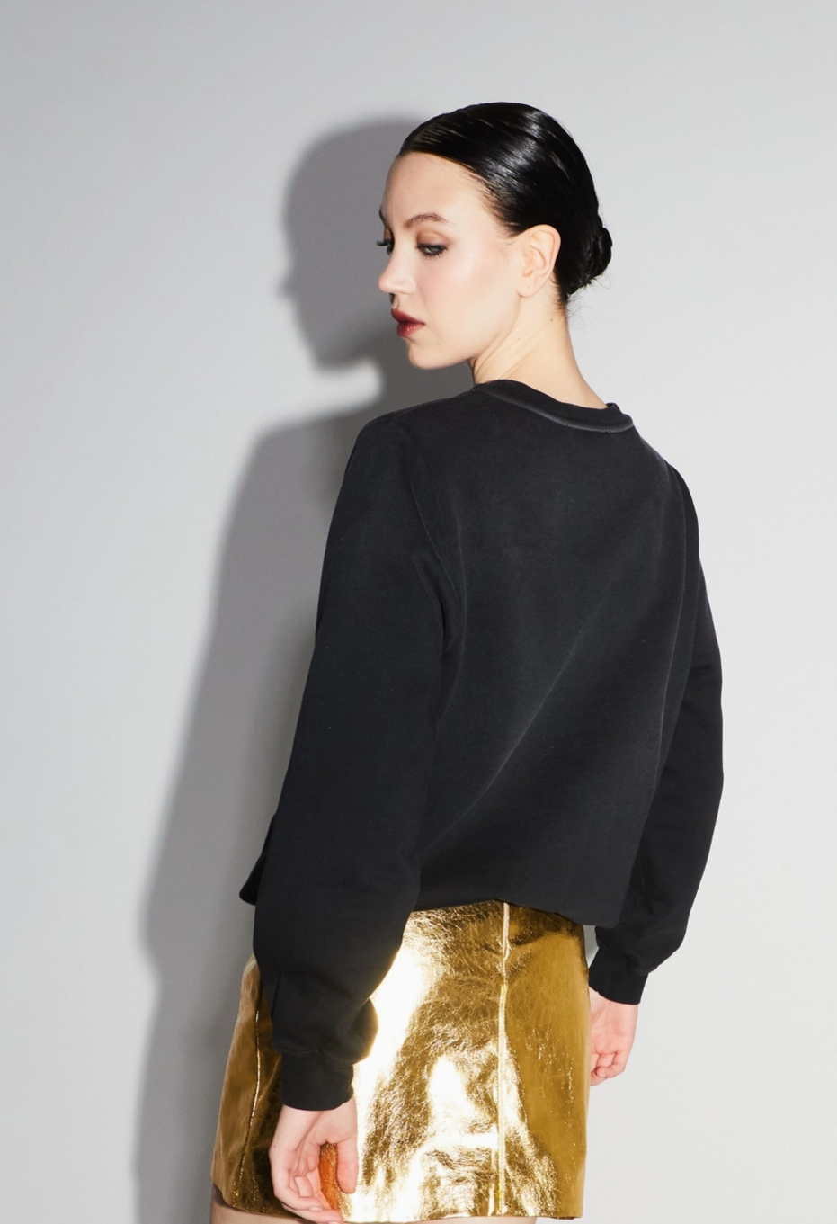 Sweat shirt noir et doré - IMPREVU 🖤
