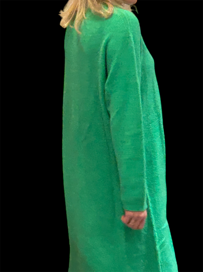 Cardigan vert en alpaga & laine - NAÏS💚