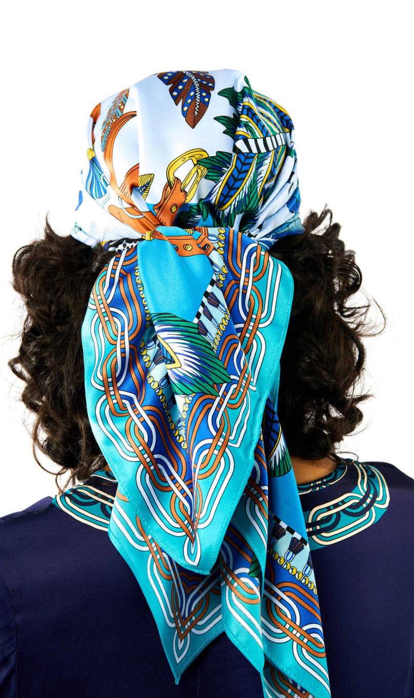 foulard_pony_wild_medium_bleu arrière