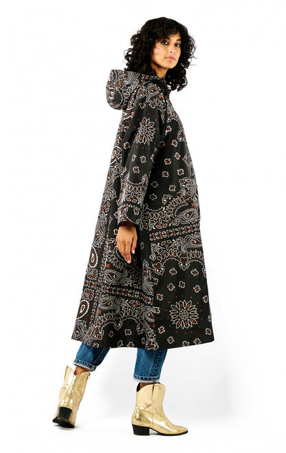 impermeable SILVE moitie capuche noir