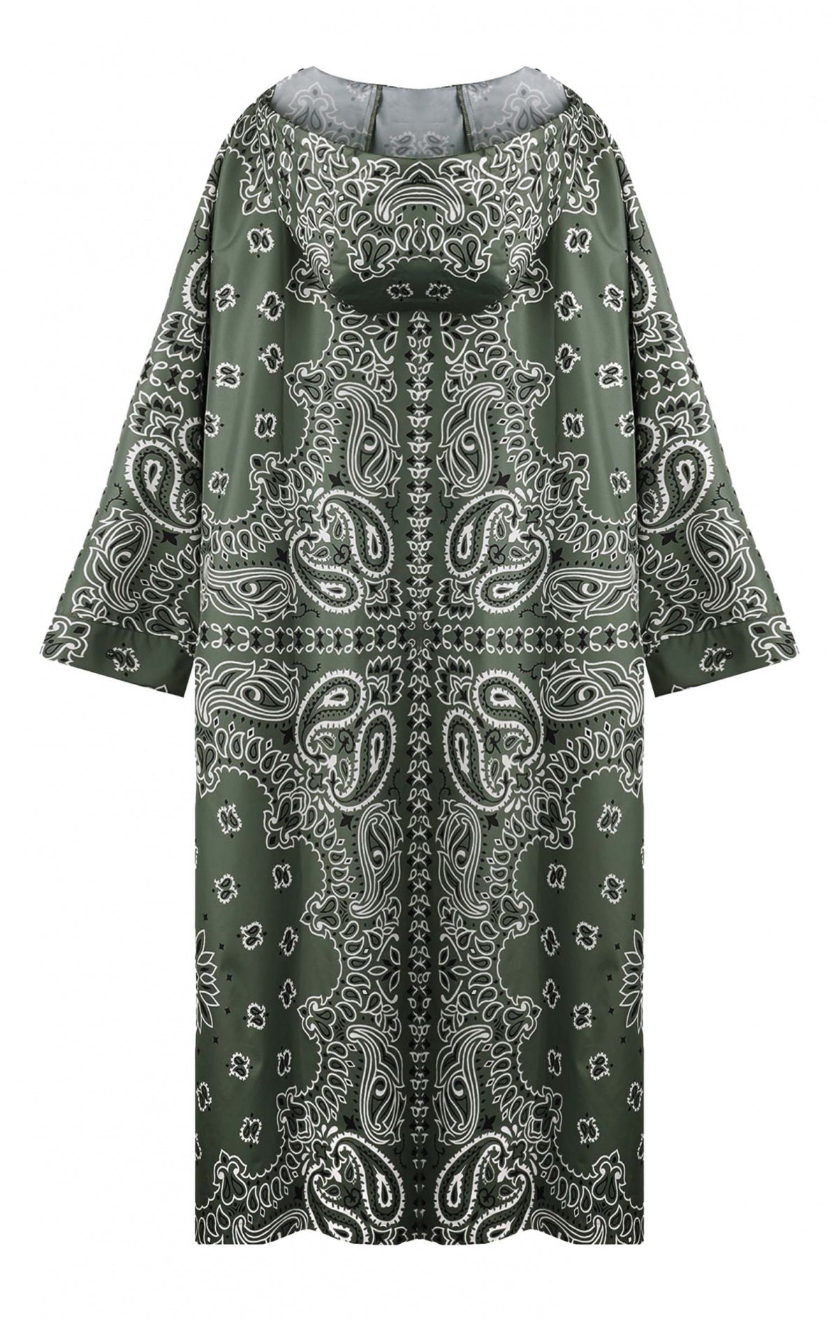 impermeable  SILVE wild dos noir capuche coupe vent